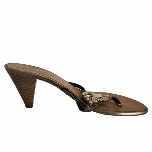 Giuseppe Zanotti Jeweled Design Heeled Thing Sandals Women’s Size 41 EU - Picture 6 of 10